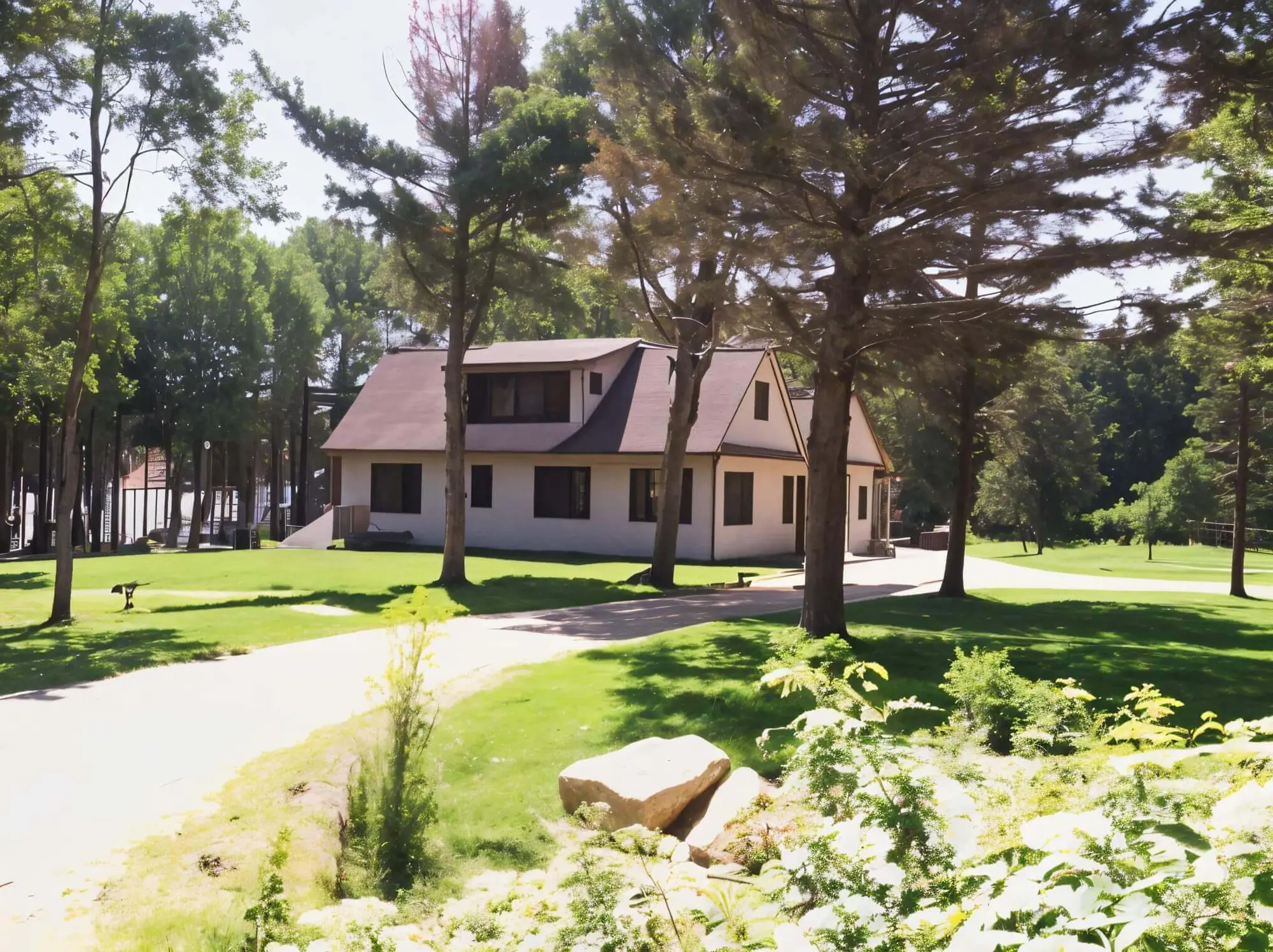 Alberta Lane — the private winding drive in